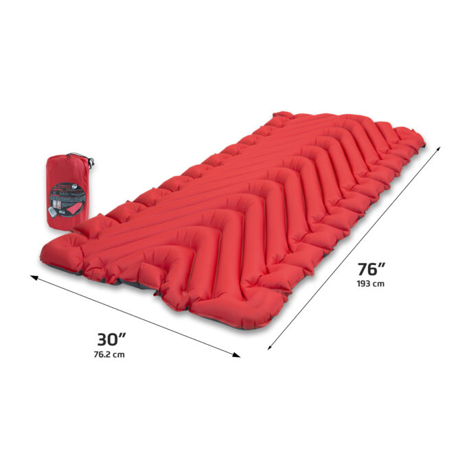 Klymit Slaapmat Insulated Static V Luxe Eenpersoons 193 Cm Rood 907 gram