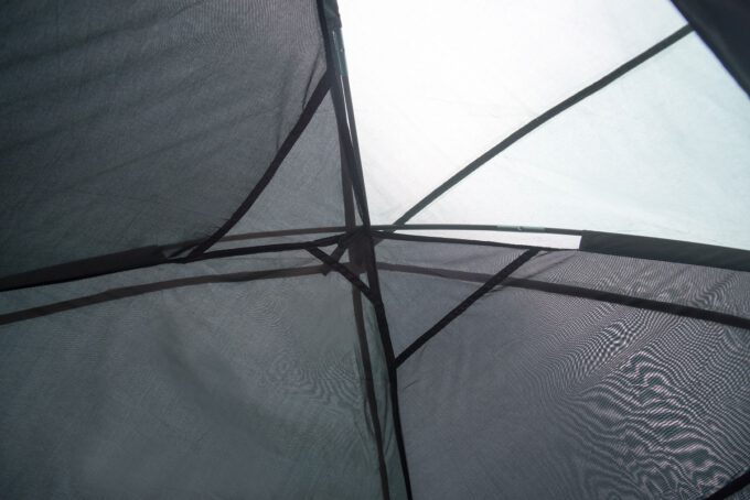 Tambu Acamp 4 persoons koepeltent crème/blauw