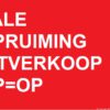 OPRUIMING OP=OP!