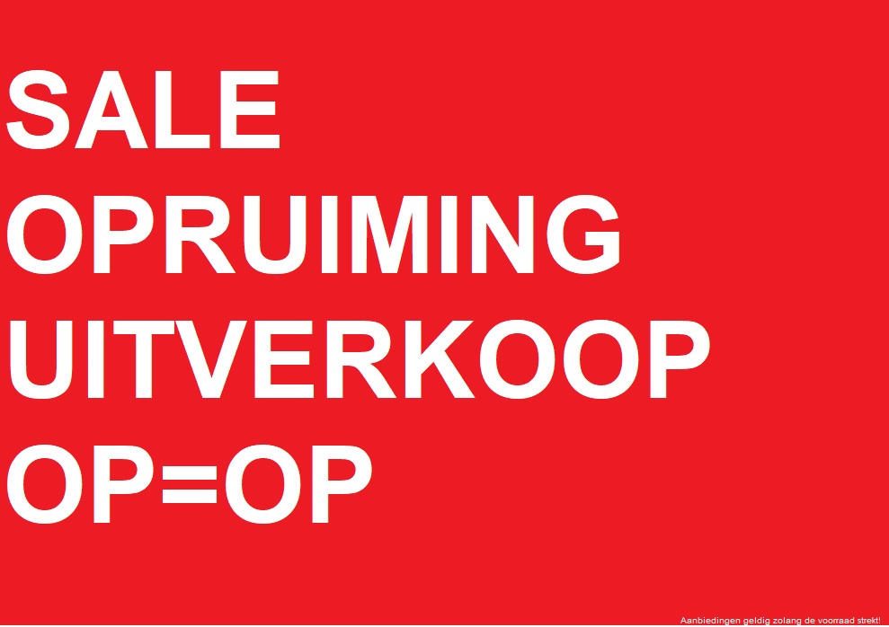 OPRUIMING OP=OP!