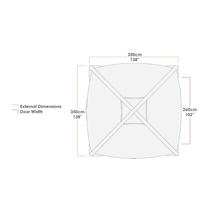 Zempire Aerobase 3+1 oppompbare partytent met zijwand