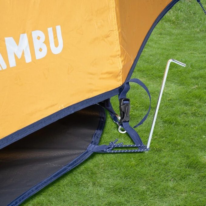 TAMBU HENA 4 persoons koepeltent met stahoogte DUURZAAM!!