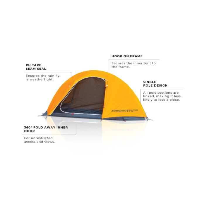 ZEMPIRE Mono lichtgewicht 1 persoons tent 1,44 kg trekkerstent