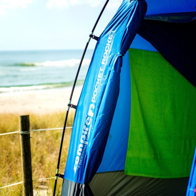 ZEMPIRE Pocket Rocket badkamertent, douchetent, toilettent, opslagtent BLAUW