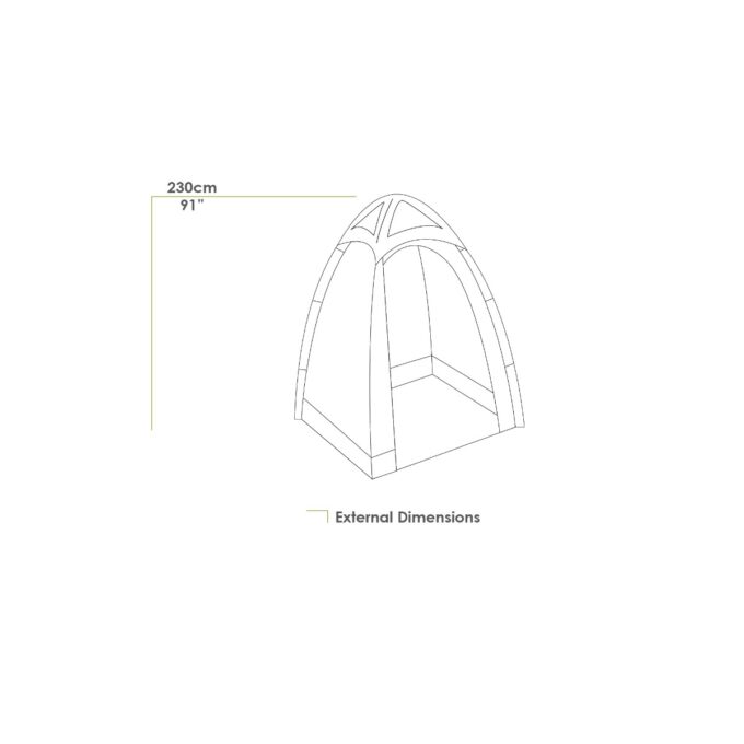 ZEMPIRE Pocket Rocket badkamertent, douchetent, toilettent, opslagtent BLAUW