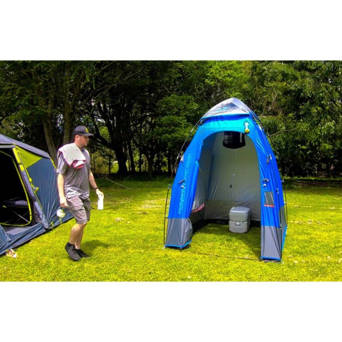 ZEMPIRE Pocket Rocket badkamertent, douchetent, toilettent, opslagtent BLAUW