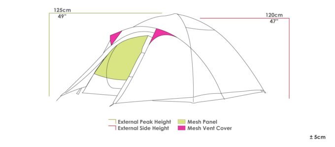 ZEMPIRE Trilogy 3 persoons lichtgewicht tent 3,7 kg