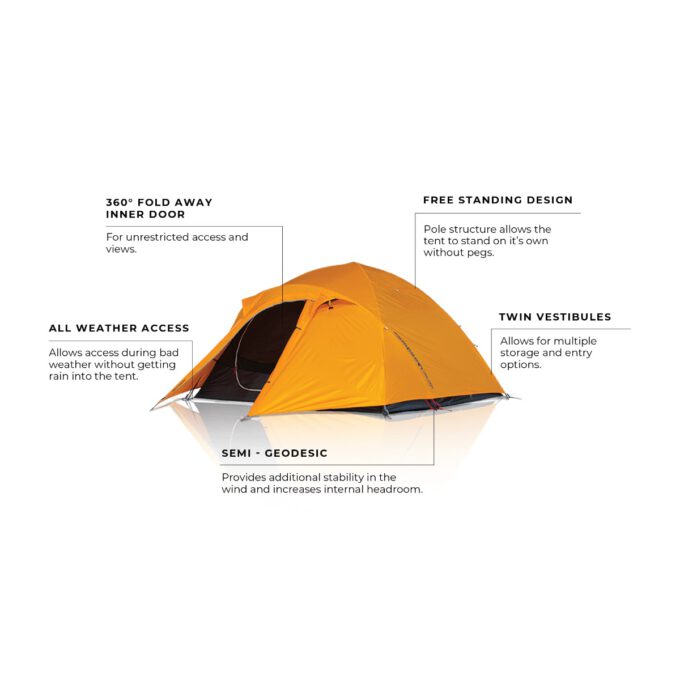 ZEMPIRE Trilogy 3 persoons lichtgewicht tent 3,7 kg