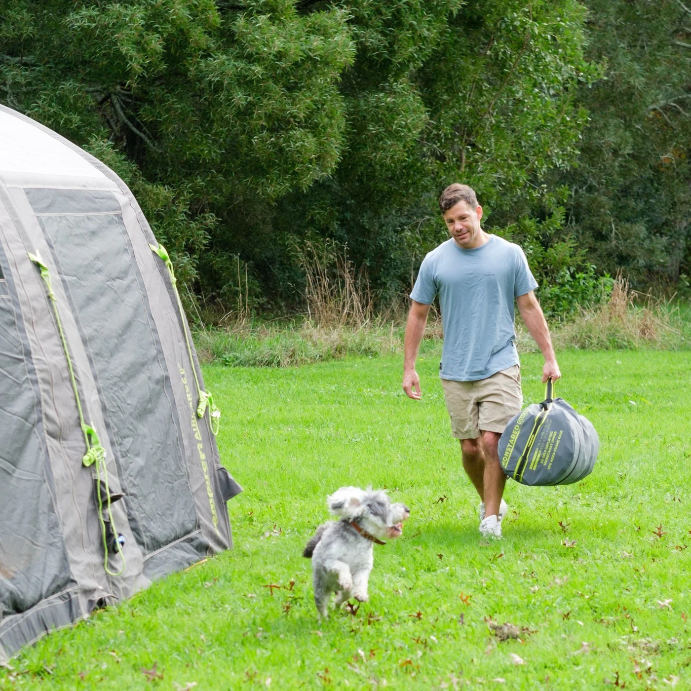 ZEMPIRE Monstabed Queen 200 x 150 x 42 cm luchtmatras slaapmat - Afbeelding 9