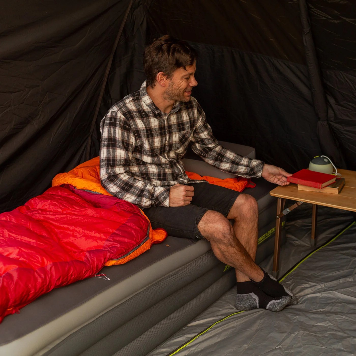 ZEMPIRE Monstabed Single 195 x 80 x 42 cm luchtmatras en slaapmat - Afbeelding 11