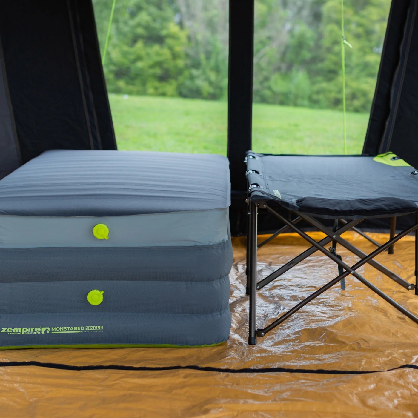 ZEMPIRE Monstabed Single 195 x 80 x 42 cm luchtmatras en slaapmat - Afbeelding 13
