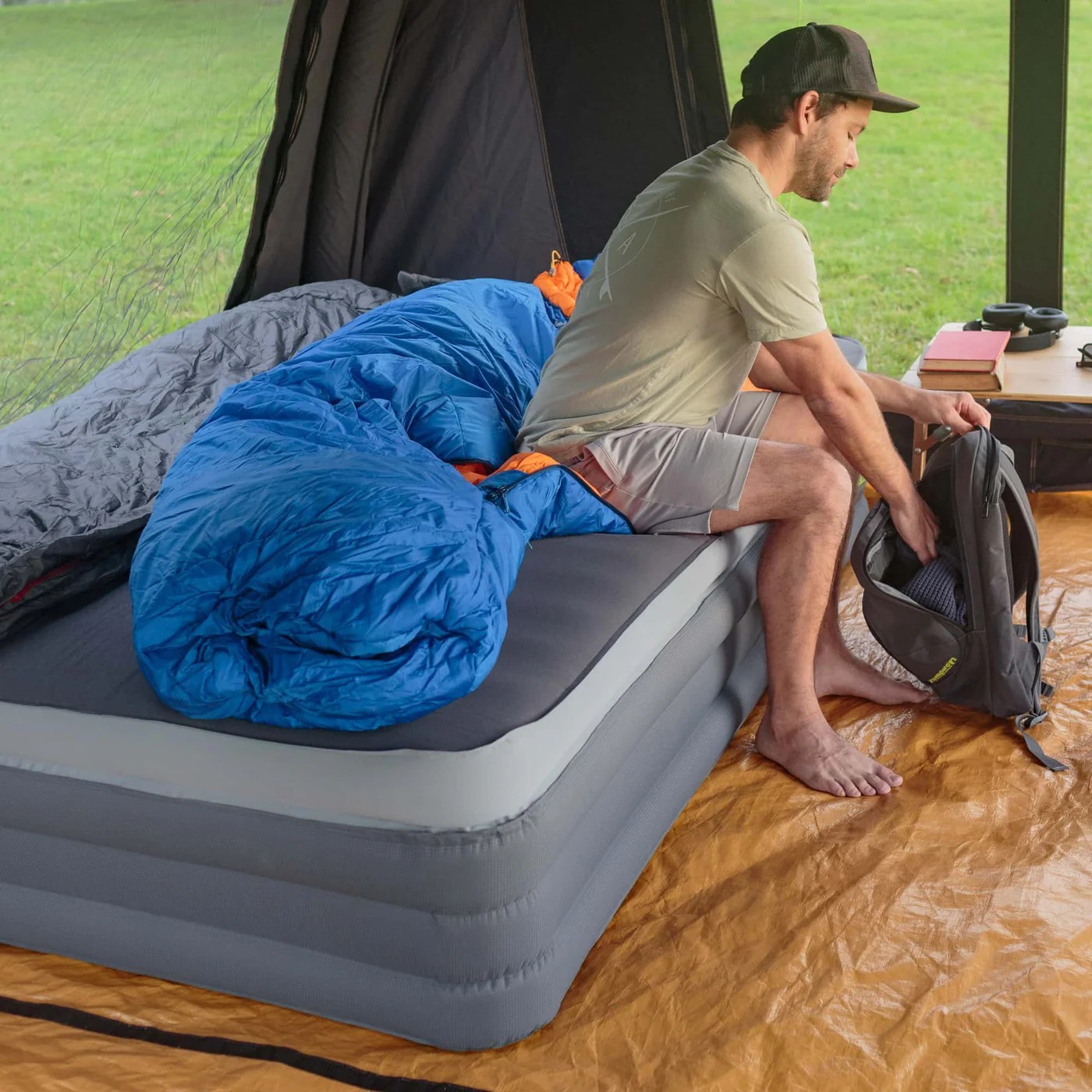 ZEMPIRE Monstabed Twin 195 x 135 x 42 cm luchtmatras en slaapmat - Afbeelding 6