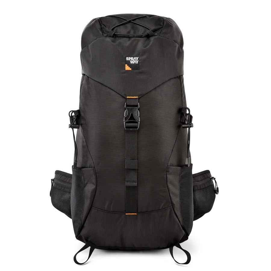 SPRAYWAY Akka 30L dagrugzak Zwart Backpack met regenhoes