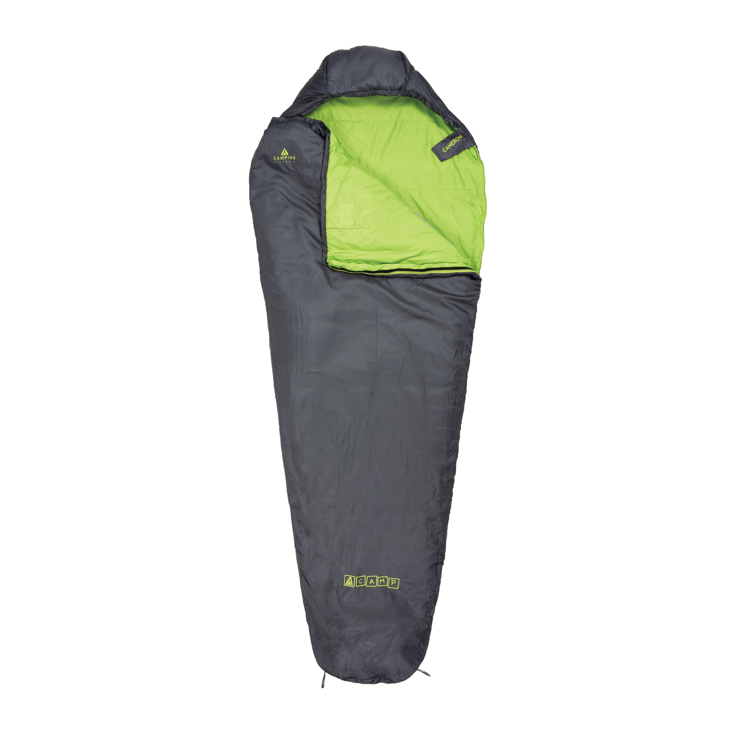 Cameron Mummy Slaapzak 220 x 85 x 50 cm Antraciet 750 gr PFC VRIJ