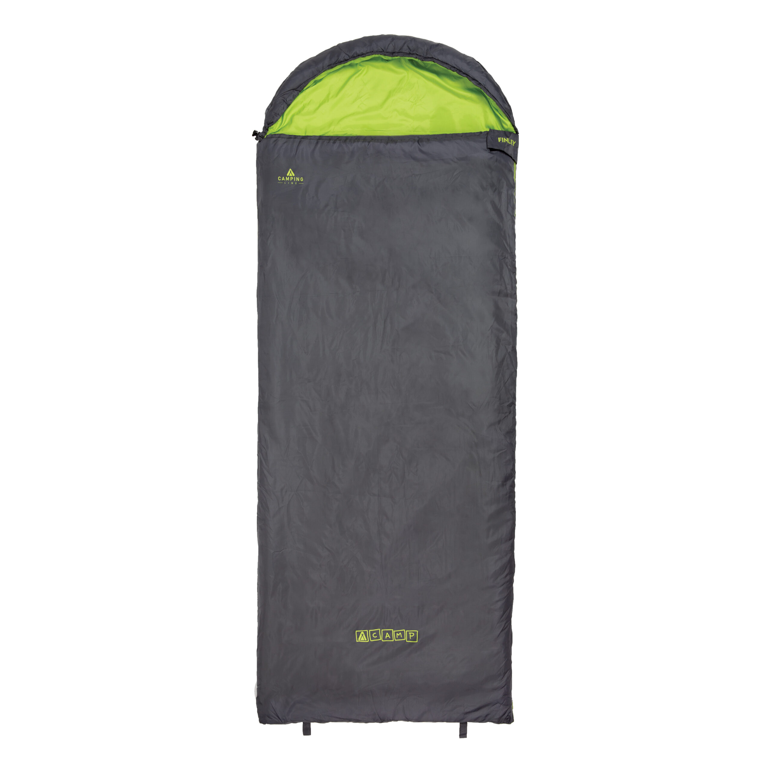 ACAMP FINLEY Lichtgewicht Deken Slaapzak met capuchon 220 x 85 cm Antraciet 850 Gram PFC-Vrij