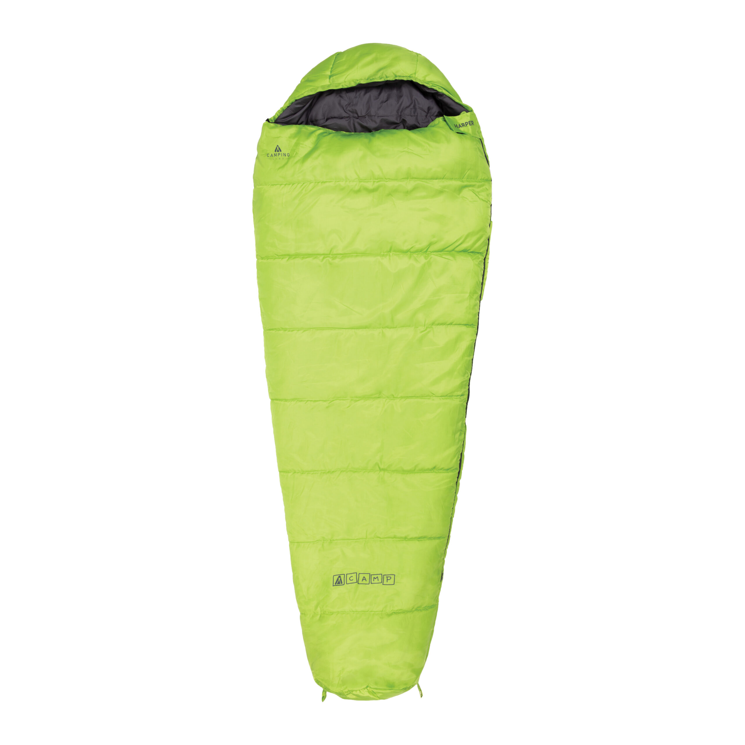 ACAMP Harper Mummy Slaapzak 220 x 85 x 50 cm Lime Groen 1600 Gram PFC-Vrij