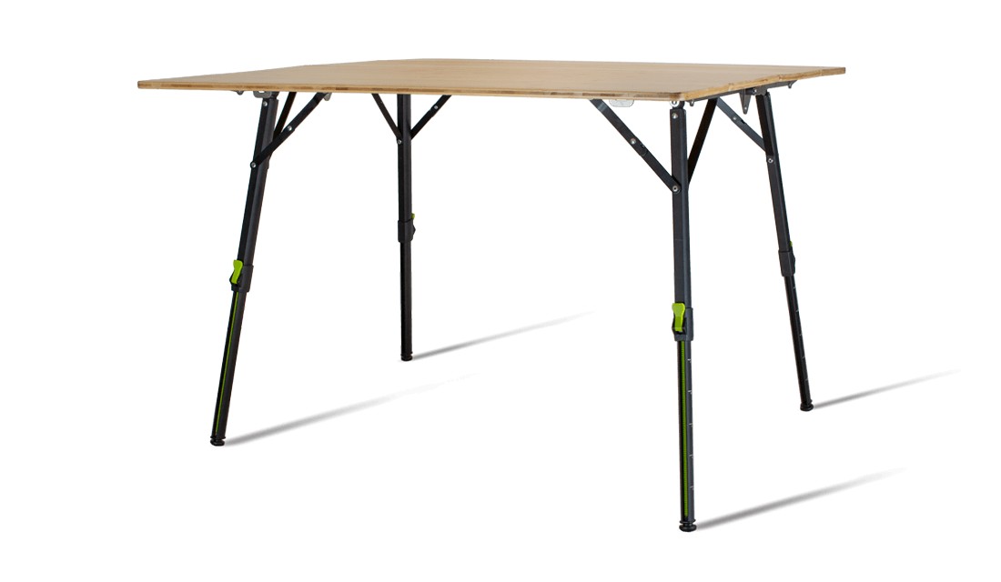 ZEMPIRE Kitpac Pro XL Bamboe campingtafel X-Large 100x100 cm