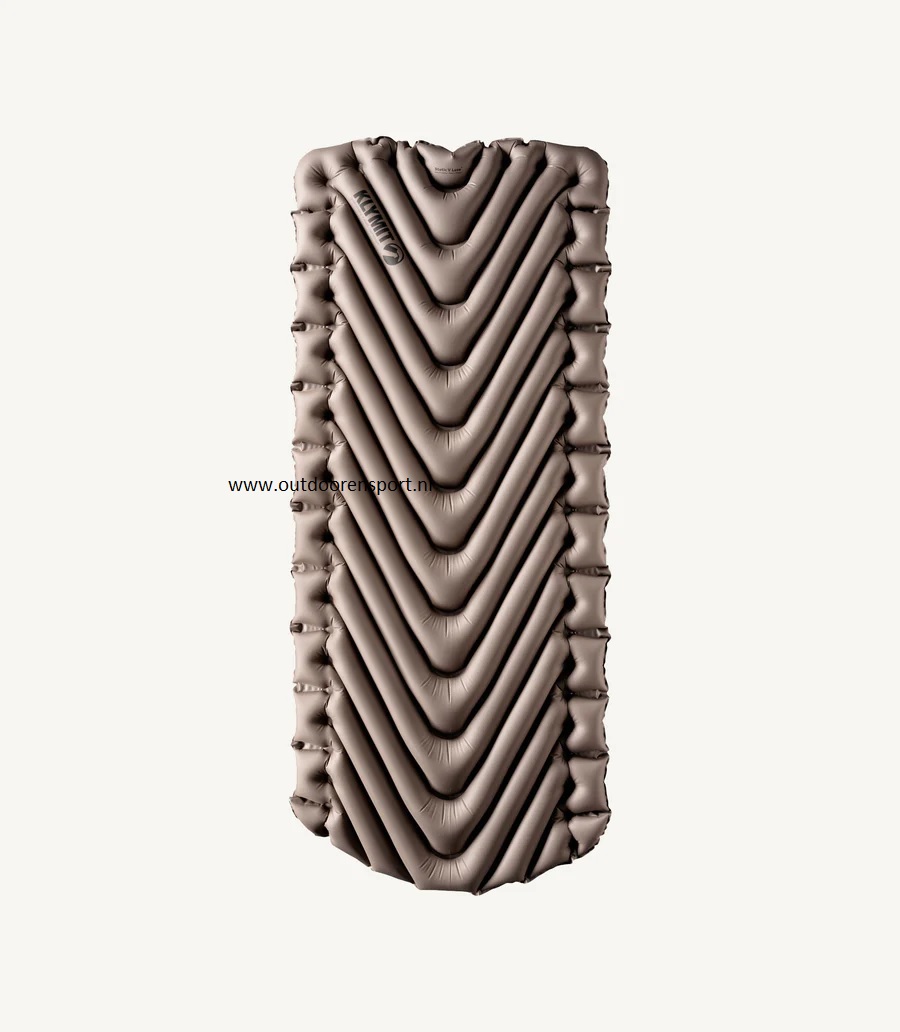 Klymit Slaapmat Static V Luxe Stone 193x76 771 gr. Self inflatable mat
