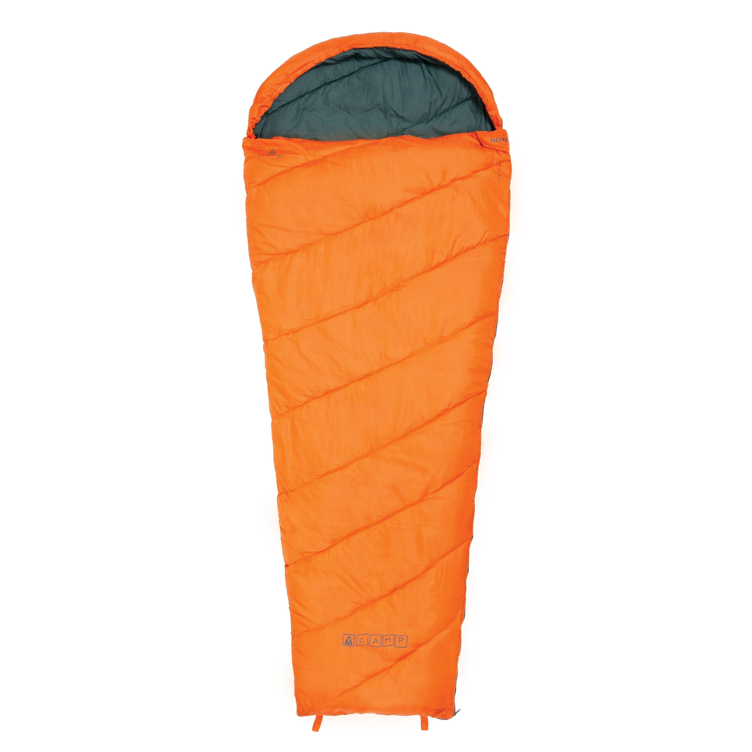 ACAMP NOVA Mummie Slaapzak 220 x 85 x 50 cm Oranje 1200 Gram PFC-Vrij