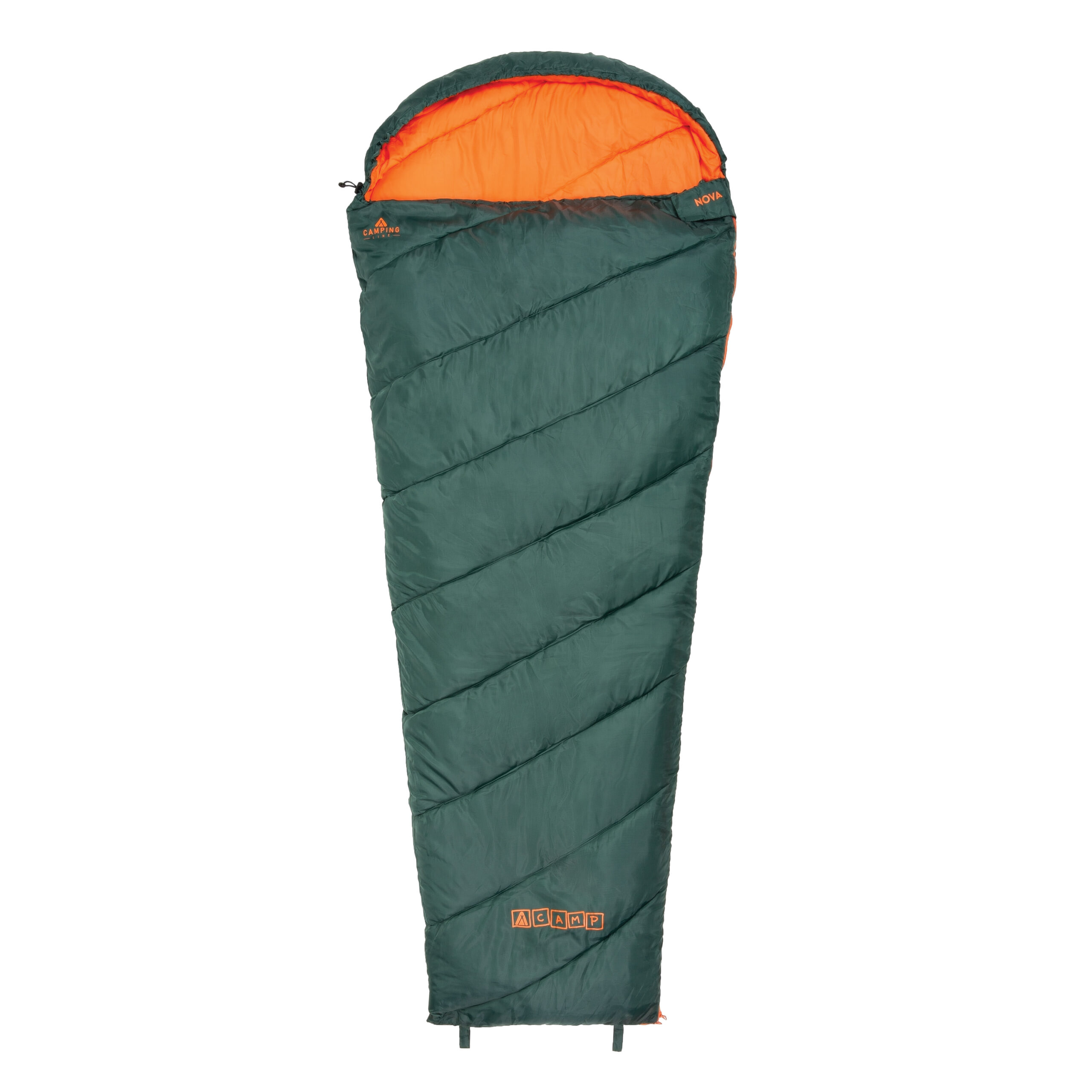 ACAMP NOVA Mummie Slaapzak 220 x 85 x 50 cm Donker Groen 1200 Gram PFC-Vrij