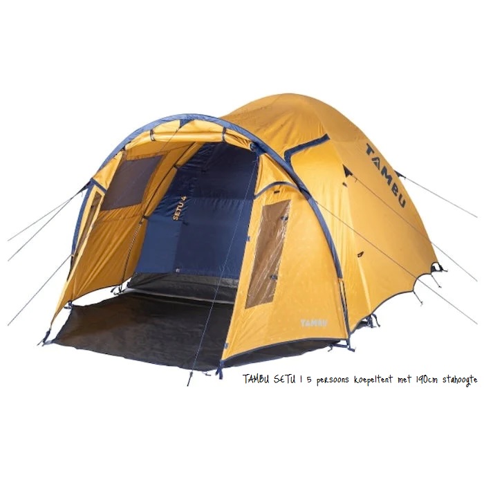 Tambu Setu 5 persoons Koepeltent Stahoogte 190cm!! €169,99