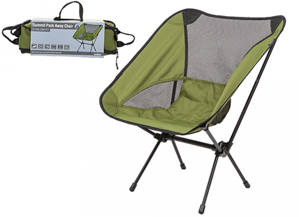 Summit Pack Away Lichtgewicht Campingstoel Groen 1.45kg