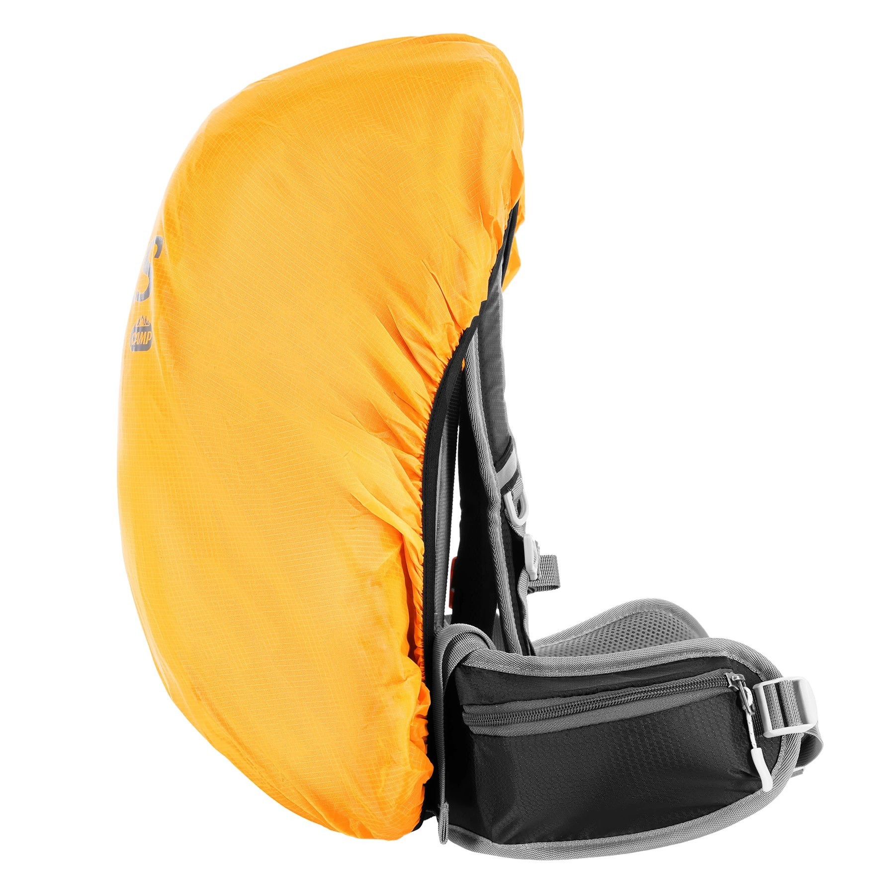 NILS CAMP Tourist Caver 18 liter backpack zwart rugzak+ regenhoes - Afbeelding 6