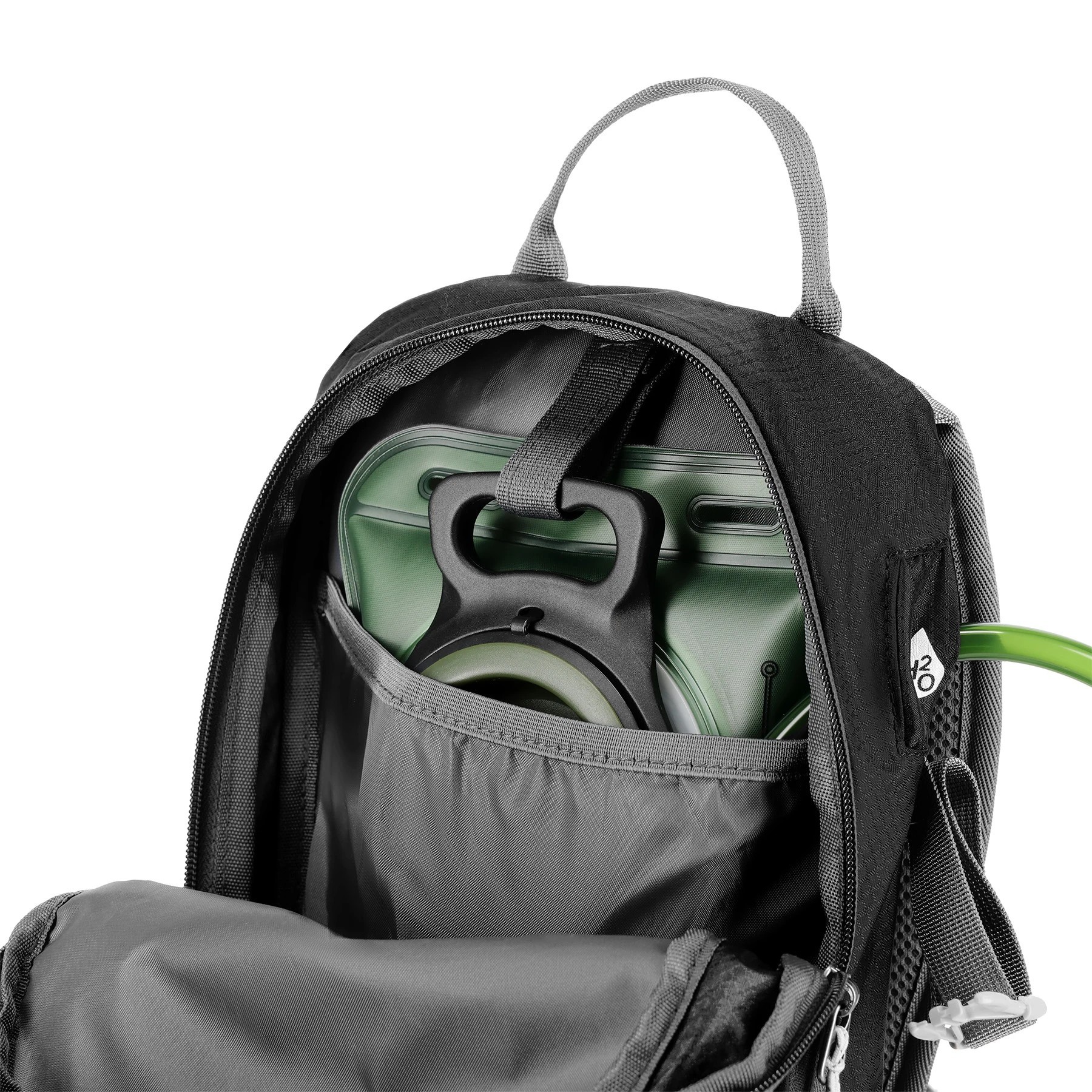 NILS CAMP Tourist Caver 18 liter backpack zwart rugzak+ regenhoes - Afbeelding 9