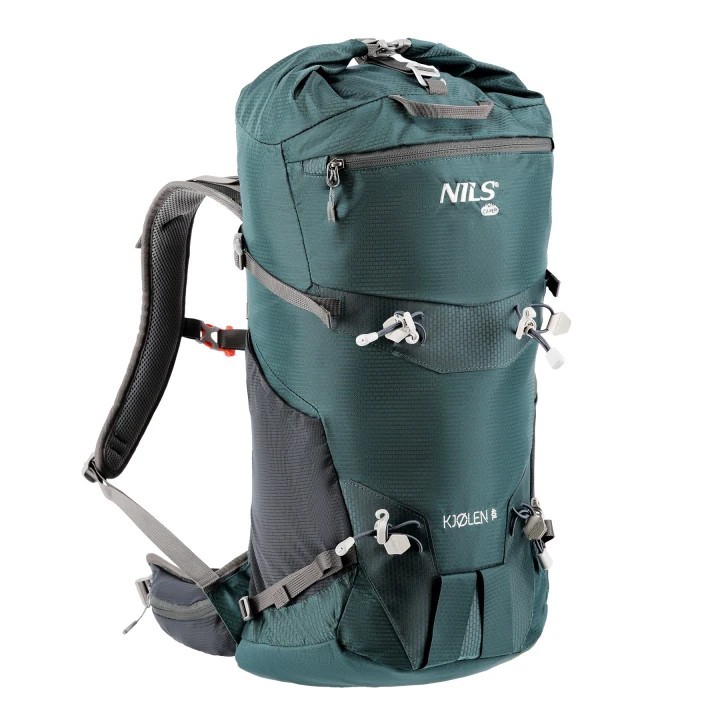NILS CAMP Backpack Tourist Kjolen groen 40 liter + regenhoes