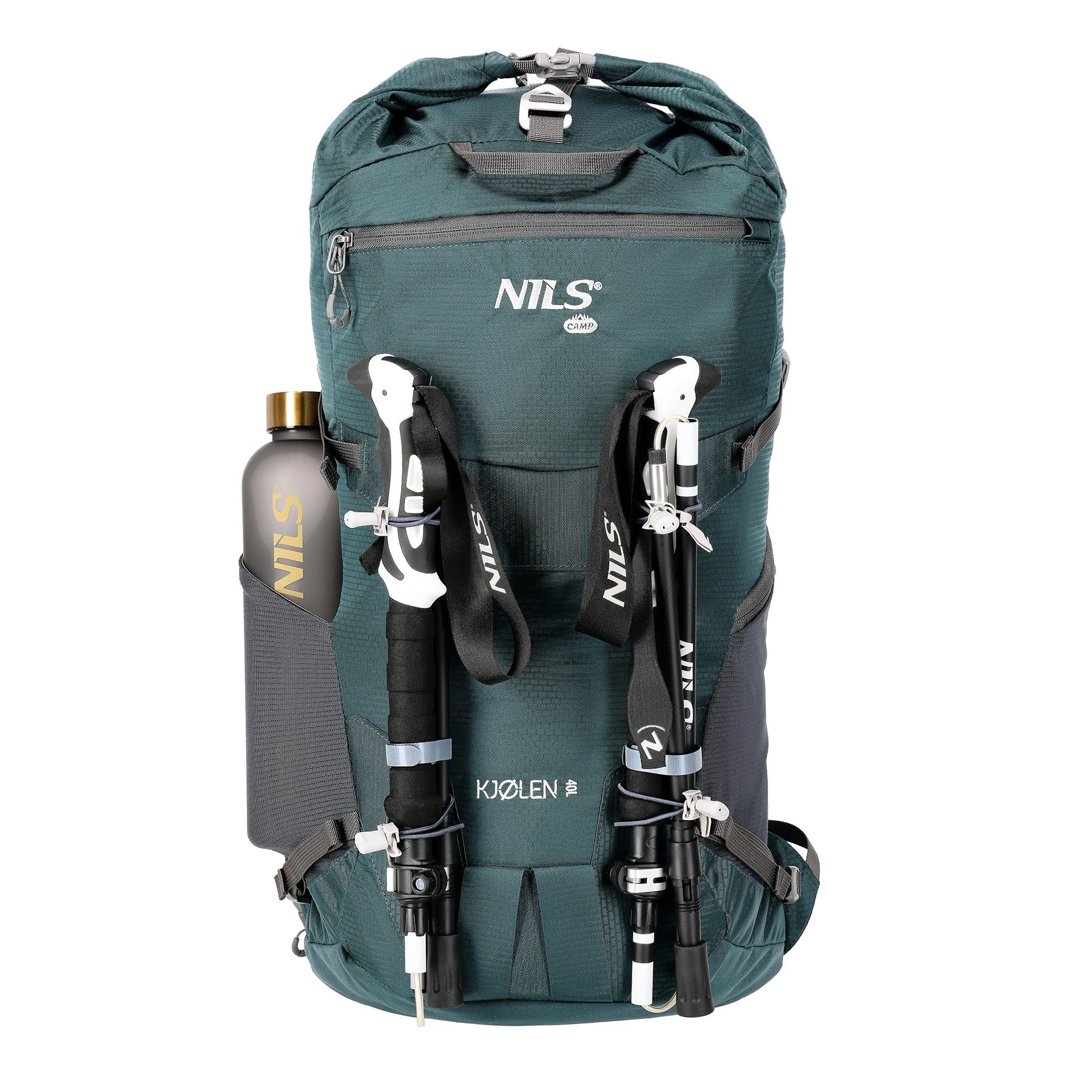 NILS CAMP Backpack Tourist Kjolen groen 40 liter + regenhoes - Afbeelding 3