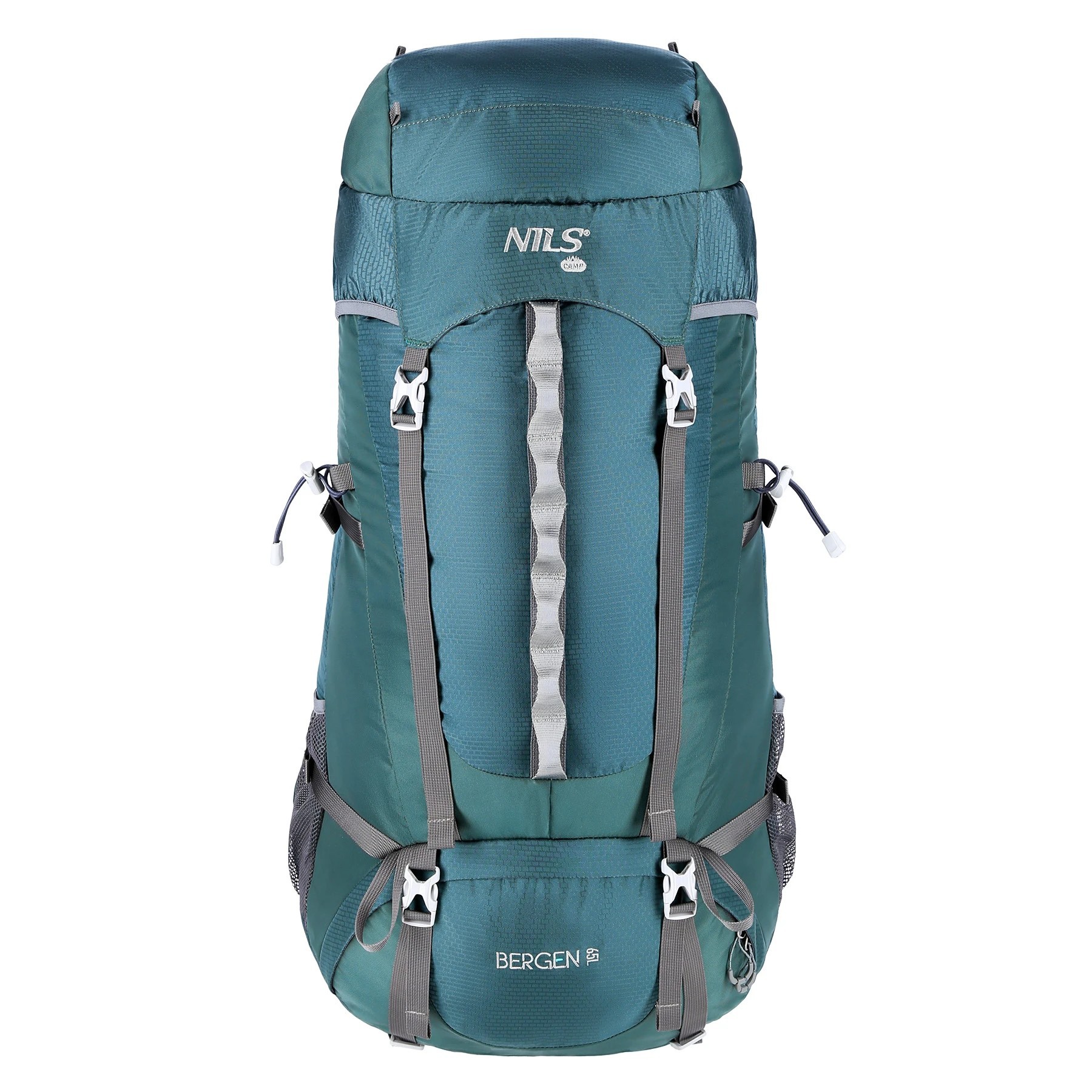 NILS CAMP TOURIST Bergen 65 liter groen + regenhoes