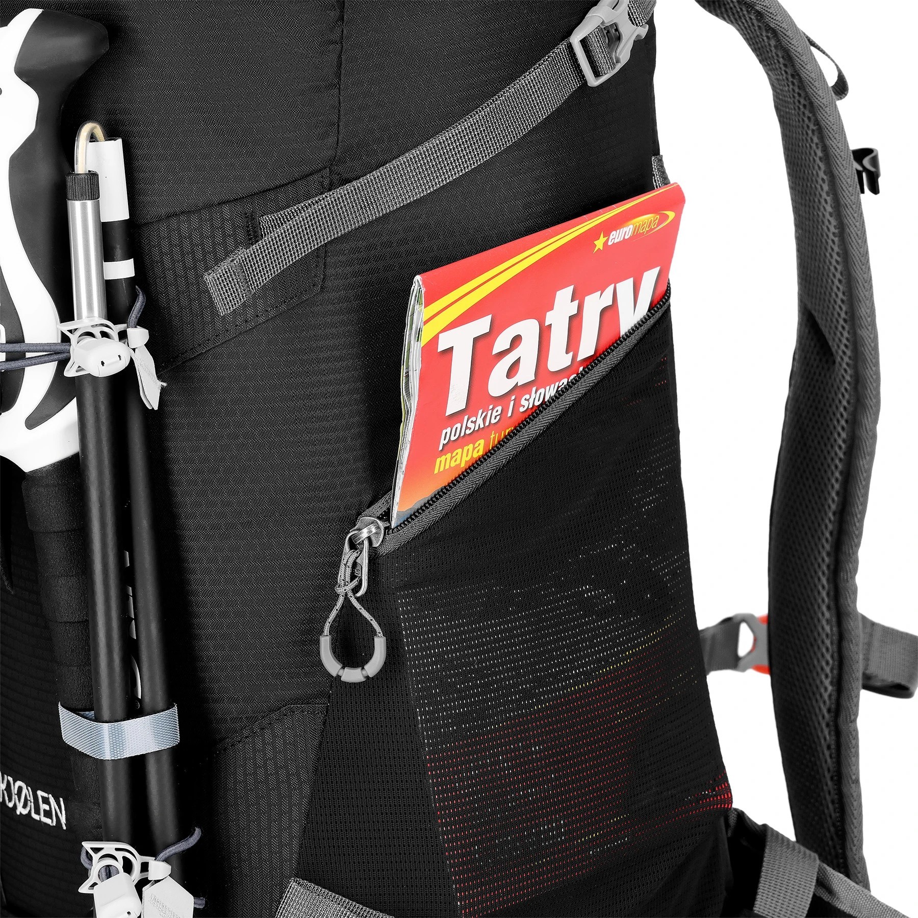 NILS CAMP Backpack Tourist Kjolen zwart 40 liter + regenhoes - Afbeelding 15