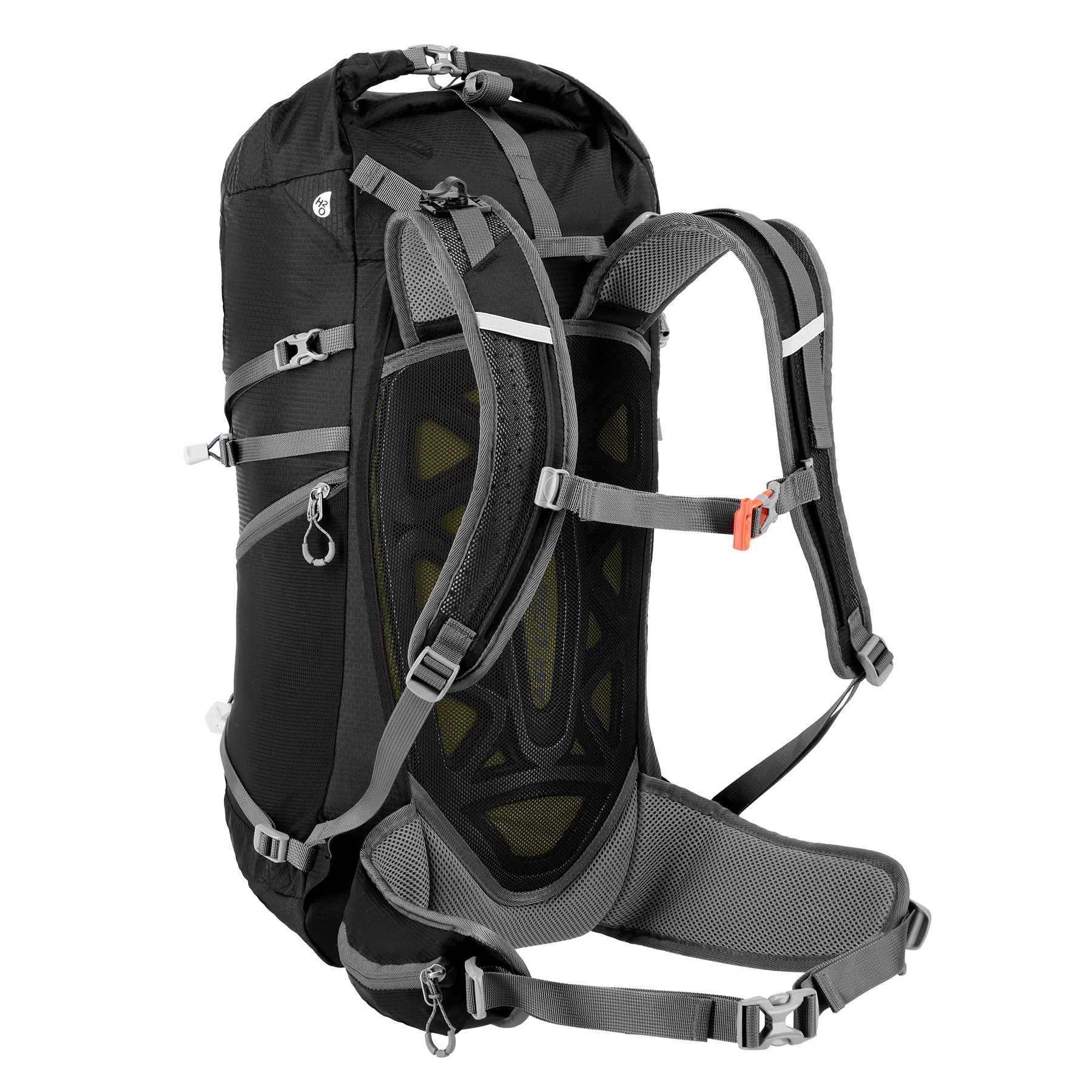 NILS CAMP Backpack Tourist Kjolen zwart 40 liter + regenhoes - Afbeelding 2