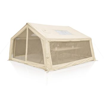 HOLAWILD MACHU PICCHU Shelter Partytent Beige oppompbaar polykatoen